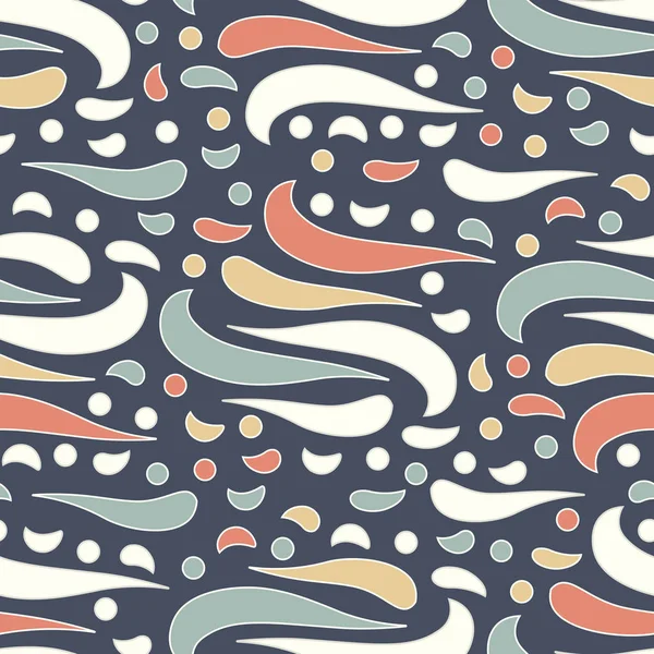 Dalgalı yuvarlak çizgilerin görüntüsü ile kesintisiz soyut desen.