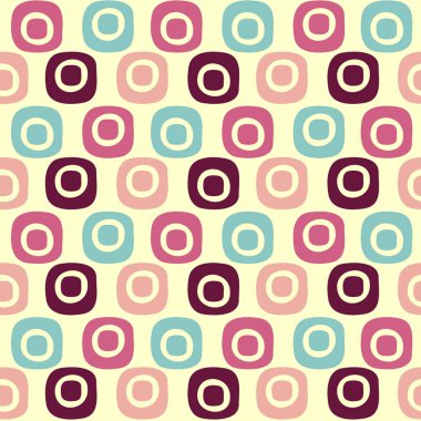 Oval geometrik şekiller görüntü ile Dikişsiz soyut desen