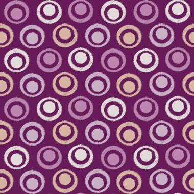 Halkalar ve daireler görüntü ile kesintisiz soyut ikat desen.
