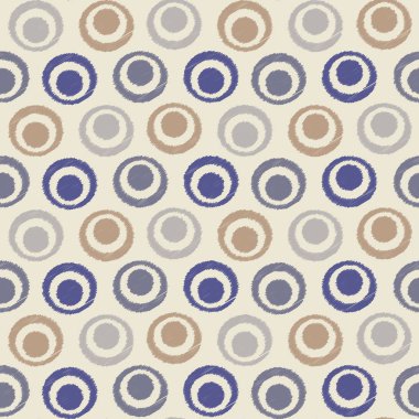 Halkalar ve daireler görüntü ile kesintisiz soyut ikat desen.