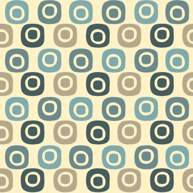 Oval geometrik şekiller görüntü ile Dikişsiz soyut desen