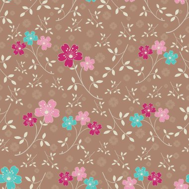 Çiçekler görüntü ile Seamless modeli.