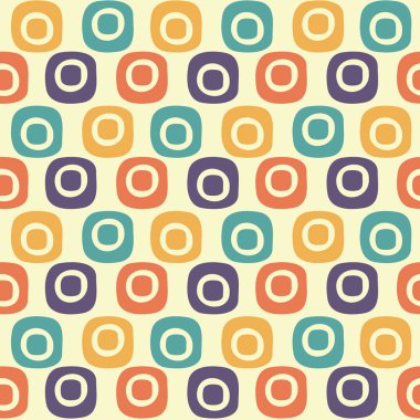 Oval geometrik şekiller görüntü ile Dikişsiz soyut desen