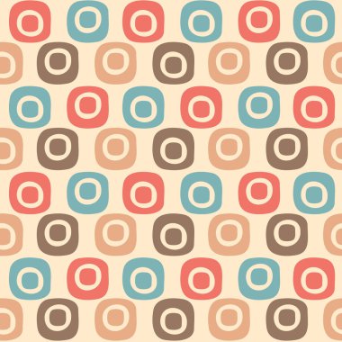 Oval geometrik şekiller görüntü ile Dikişsiz soyut desen