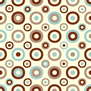 Yüzük ve daireler görüntü ile Dikişsiz soyut geometrik desen.
