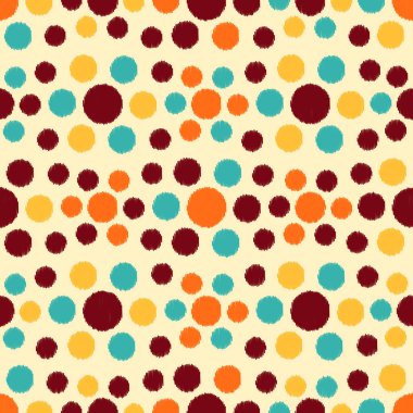 Daire görüntüsü ile karalama tarzında Dikişsiz soyut desen.