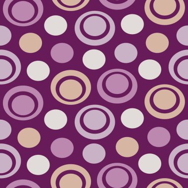 Yüzük ve daireler görüntü ile Dikişsiz soyut geometrik desen.