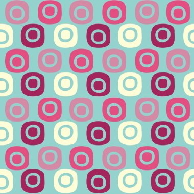 Oval geometrik şekiller görüntü ile Dikişsiz soyut desen