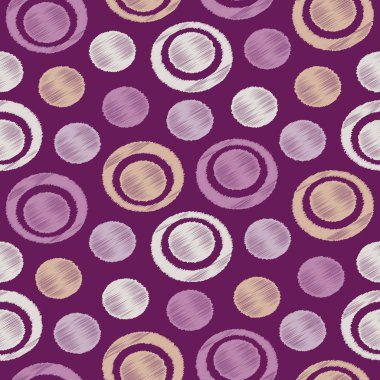 Halkalar ve daireler görüntü ile karalama tarzında Dikişsiz soyut desen.