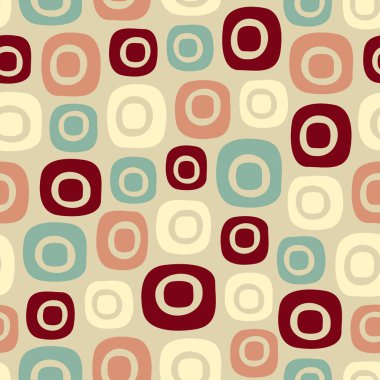 Oval geometrik şekiller görüntü ile Dikişsiz soyut desen