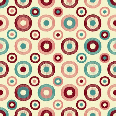 Halkalar ve daireler görüntü ile karalama tarzında Dikişsiz soyut desen.