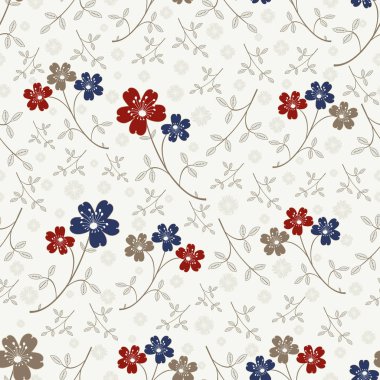 Çiçekler görüntü ile Seamless modeli.