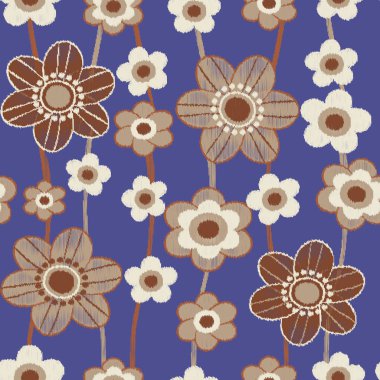 Çiçek desenli kusursuz hedef deseni.