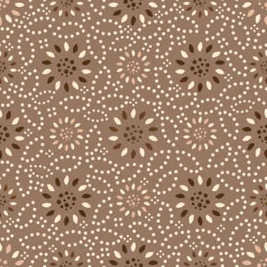 Bir çiçek süsleme görüntü ile Dikişsiz soyut desen.