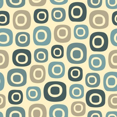 Oval geometrik şekiller görüntü ile Dikişsiz soyut desen