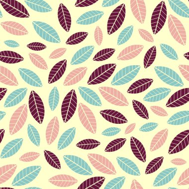 Yaprakları görüntü ile Seamless modeli.