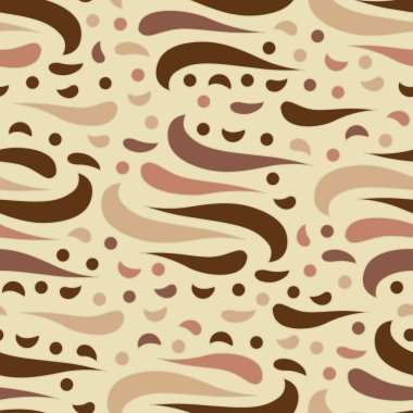 Dalgalı yuvarlak çizgilerin görüntüsü ile kesintisiz soyut desen.