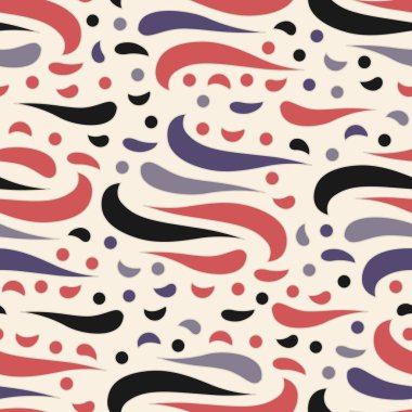 Dalgalı yuvarlak çizgilerin görüntüsü ile kesintisiz soyut desen.