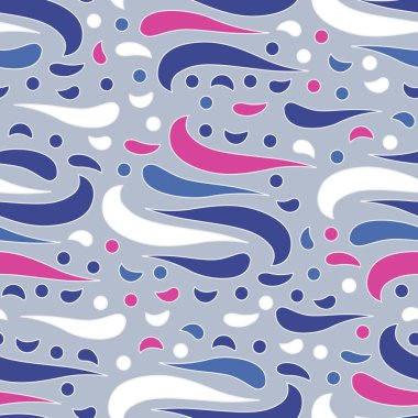 Dalgalı yuvarlak çizgilerin görüntüsü ile kesintisiz soyut desen.