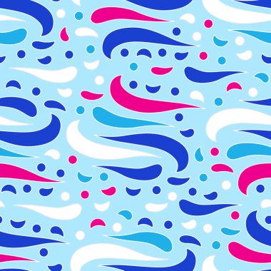 Dalgalı yuvarlak çizgilerin görüntüsü ile kesintisiz soyut desen.