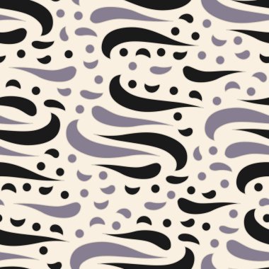 Dalgalı yuvarlak çizgilerin görüntüsü ile kesintisiz soyut desen.