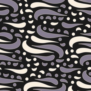 Dalgalı yuvarlak çizgilerin görüntüsü ile kesintisiz soyut desen.