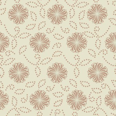 Bir çiçek süsleme görüntü ile Dikişsiz soyut desen.