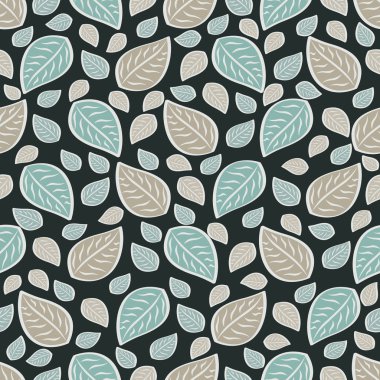 Yaprakları görüntü ile Seamless modeli.