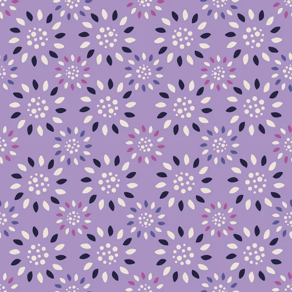 Abstraktní Vzor Bezešvé Obrazem Květiny Ornament — Stockový vektor