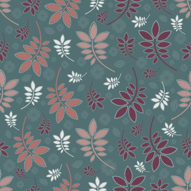 Yaprakları görüntü ile Seamless modeli.