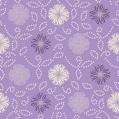 Bir çiçek süsleme görüntü ile Dikişsiz soyut desen.