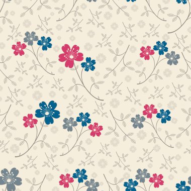 Çiçekler görüntü ile Seamless modeli.