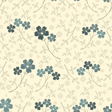 Çiçekler görüntü ile Seamless modeli.