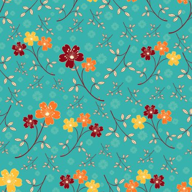 Çiçekler görüntü ile Seamless modeli.