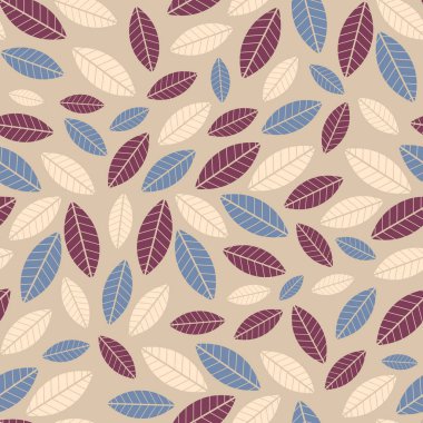 Yaprakları görüntü ile Seamless modeli.