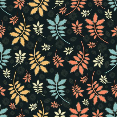 Yaprakları görüntü ile Seamless modeli.