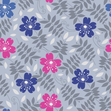 Çiçekler görüntü ile Seamless modeli.