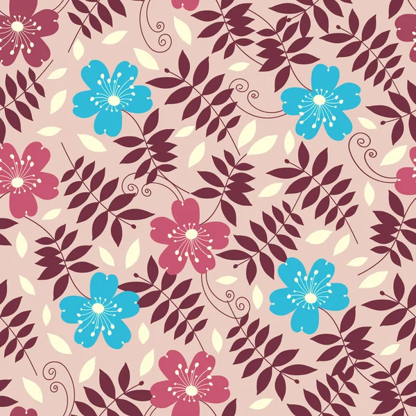 Çiçekler görüntü ile Seamless modeli.