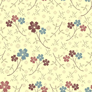 Çiçekler görüntü ile Seamless modeli.