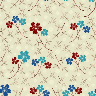 Çiçekler görüntü ile Seamless modeli.