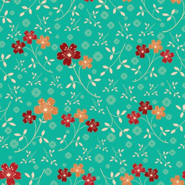 Çiçekler görüntü ile Seamless modeli.