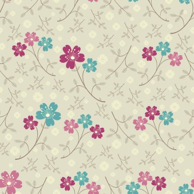 Çiçekler görüntü ile Seamless modeli.