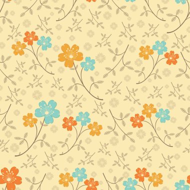 Çiçekler görüntü ile Seamless modeli.