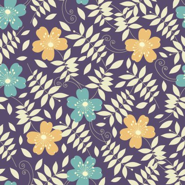 Çiçekler görüntü ile Seamless modeli.