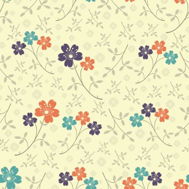 Çiçekler görüntü ile Seamless modeli.