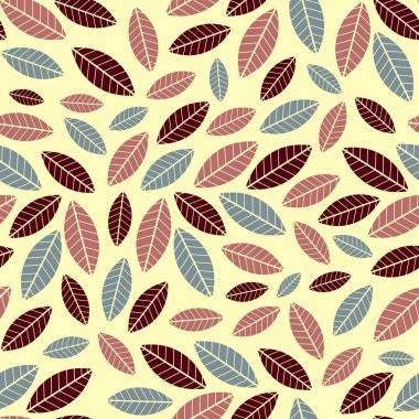 Yaprakları görüntü ile Seamless modeli.