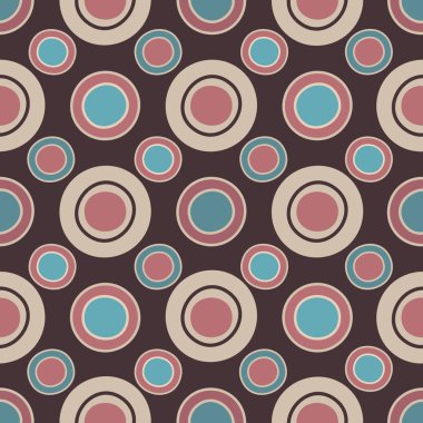 Yüzük ve daireler görüntü ile Dikişsiz soyut geometrik desen.