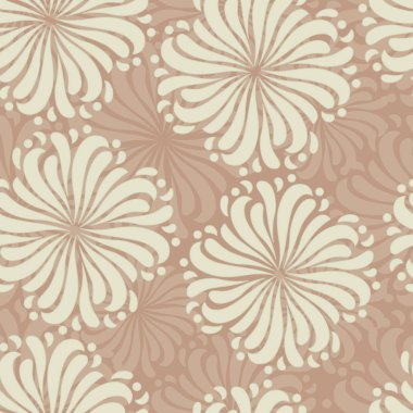 Bir çiçek süsleme görüntü ile Dikişsiz soyut desen.