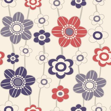 Çiçekler görüntü ile Seamless modeli.