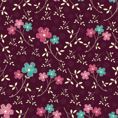 Çiçekler görüntü ile Seamless modeli.